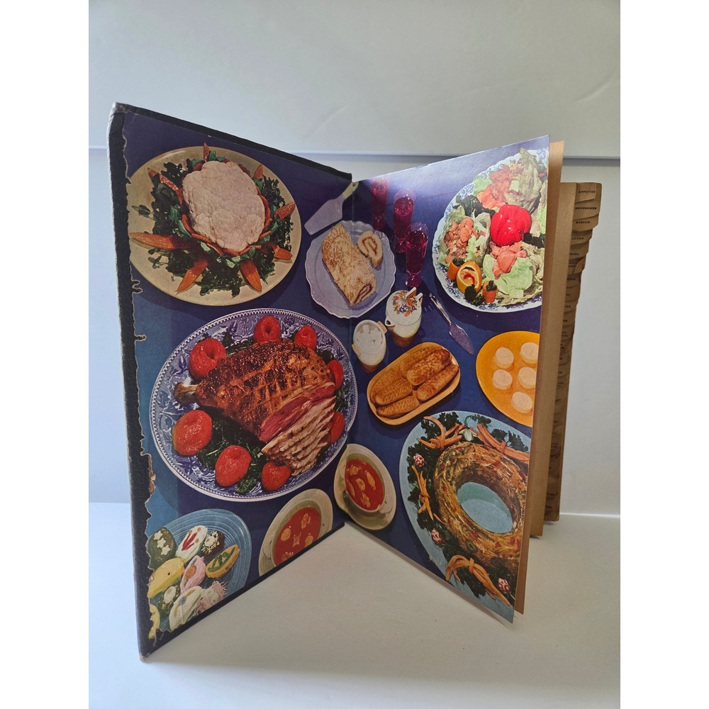 Vintage 1954 Household Searchlight Recipe Book Hardcover Cookbook Mid-Century